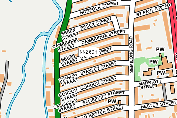 NN2 6DH map - OS OpenMap – Local (Ordnance Survey)
