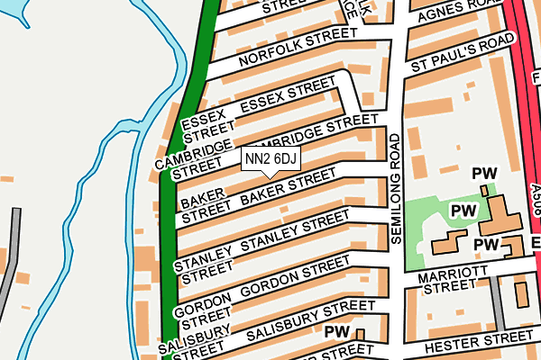 NN2 6DJ map - OS OpenMap – Local (Ordnance Survey)