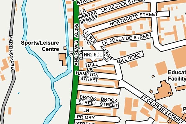 NN2 6DL map - OS OpenMap – Local (Ordnance Survey)