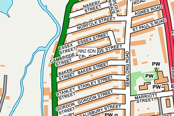 NN2 6DN map - OS OpenMap – Local (Ordnance Survey)