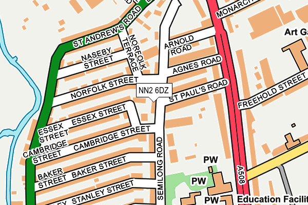 NN2 6DZ map - OS OpenMap – Local (Ordnance Survey)