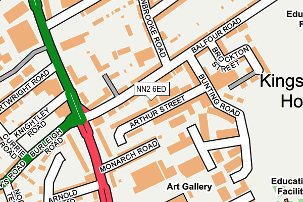 NN2 6ED map - OS OpenMap – Local (Ordnance Survey)