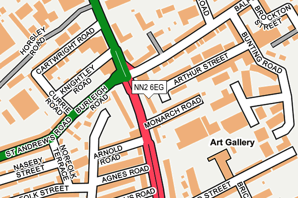 NN2 6EG map - OS OpenMap – Local (Ordnance Survey)