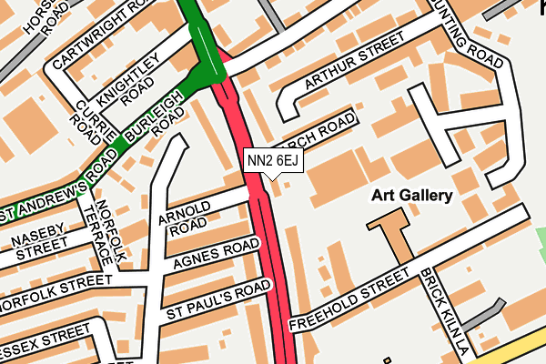 NN2 6EJ map - OS OpenMap – Local (Ordnance Survey)
