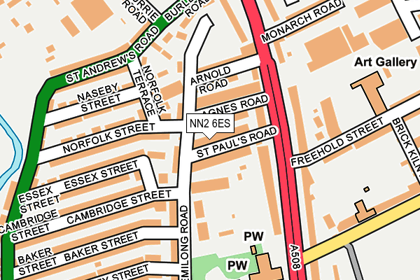 NN2 6ES map - OS OpenMap – Local (Ordnance Survey)