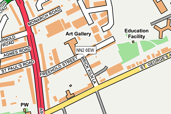 NN2 6EW map - OS OpenMap – Local (Ordnance Survey)