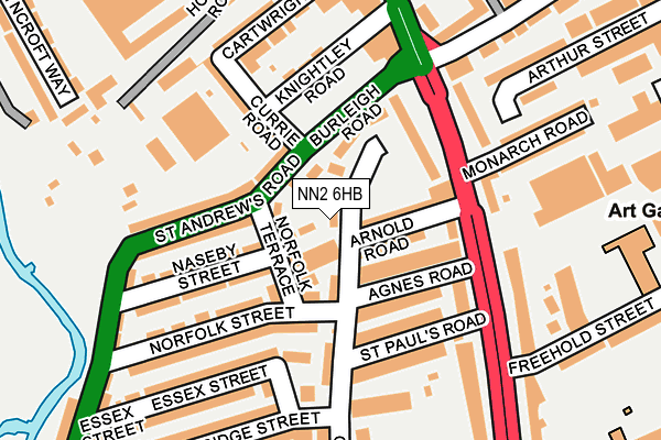 NN2 6HB map - OS OpenMap – Local (Ordnance Survey)