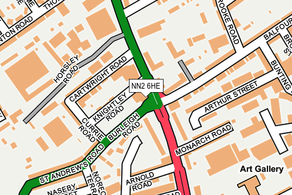 NN2 6HE map - OS OpenMap – Local (Ordnance Survey)