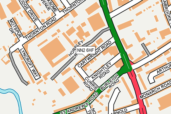 NN2 6HF map - OS OpenMap – Local (Ordnance Survey)