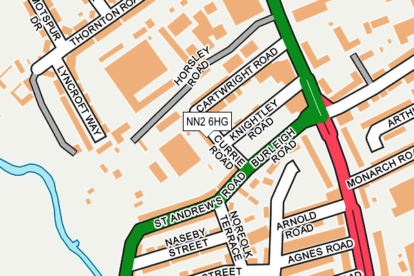 NN2 6HG map - OS OpenMap – Local (Ordnance Survey)