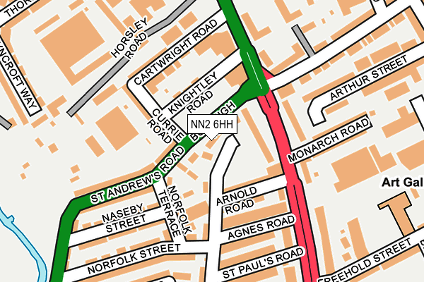 NN2 6HH map - OS OpenMap – Local (Ordnance Survey)
