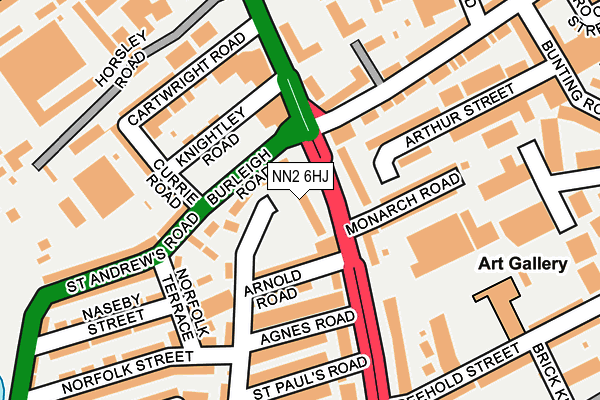NN2 6HJ map - OS OpenMap – Local (Ordnance Survey)