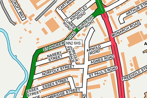 NN2 6HS map - OS OpenMap – Local (Ordnance Survey)