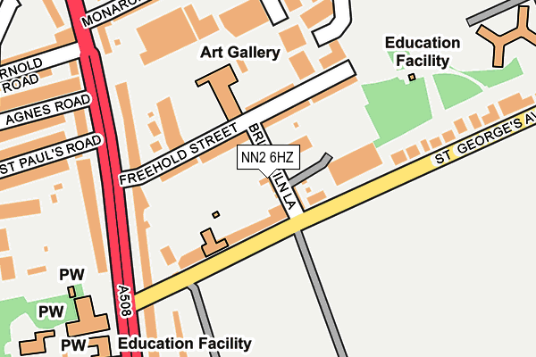 NN2 6HZ map - OS OpenMap – Local (Ordnance Survey)