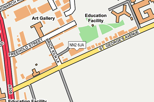 NN2 6JA map - OS OpenMap – Local (Ordnance Survey)