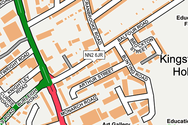 NN2 6JR map - OS OpenMap – Local (Ordnance Survey)
