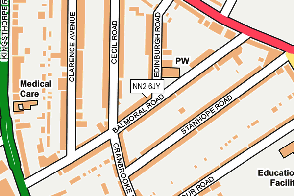 NN2 6JY map - OS OpenMap – Local (Ordnance Survey)