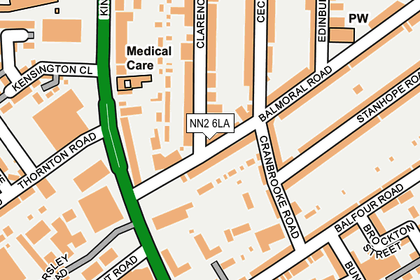 NN2 6LA map - OS OpenMap – Local (Ordnance Survey)