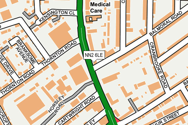 NN2 6LE map - OS OpenMap – Local (Ordnance Survey)
