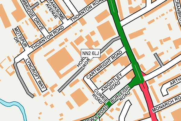 NN2 6LJ map - OS OpenMap – Local (Ordnance Survey)