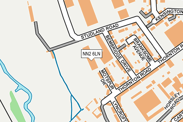 NN2 6LN map - OS OpenMap – Local (Ordnance Survey)