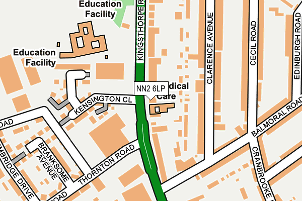 NN2 6LP map - OS OpenMap – Local (Ordnance Survey)