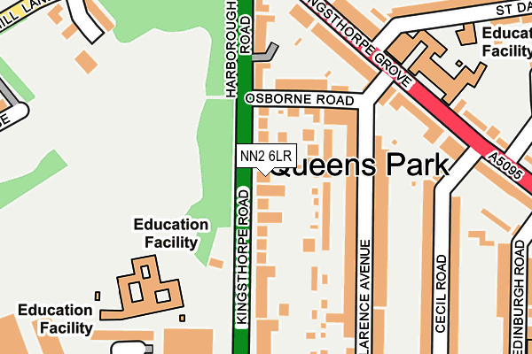 NN2 6LR map - OS OpenMap – Local (Ordnance Survey)