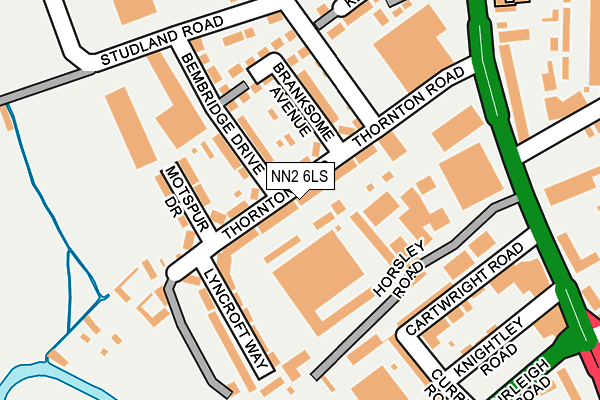 NN2 6LS map - OS OpenMap – Local (Ordnance Survey)