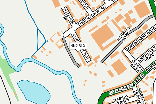 NN2 6LX map - OS OpenMap – Local (Ordnance Survey)