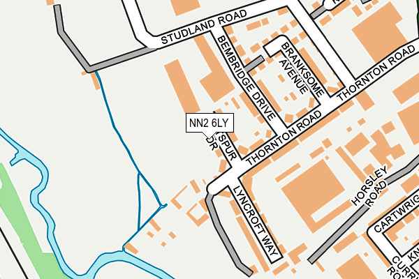 NN2 6LY map - OS OpenMap – Local (Ordnance Survey)