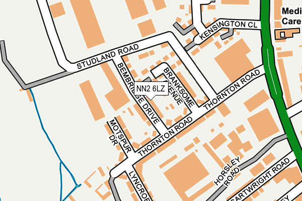 NN2 6LZ map - OS OpenMap – Local (Ordnance Survey)
