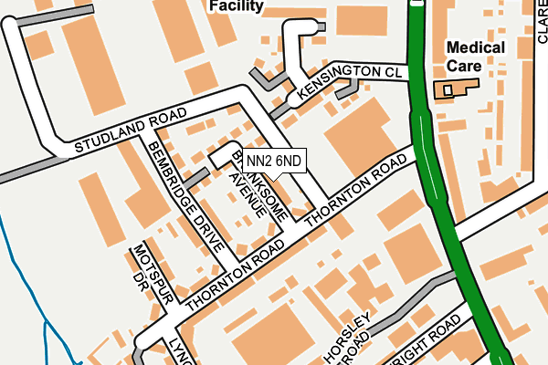 NN2 6ND map - OS OpenMap – Local (Ordnance Survey)