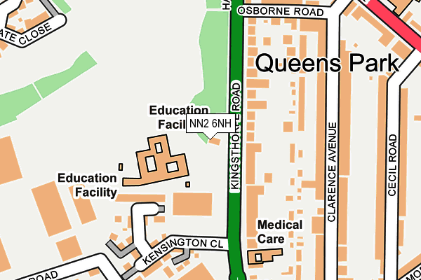 NN2 6NH map - OS OpenMap – Local (Ordnance Survey)