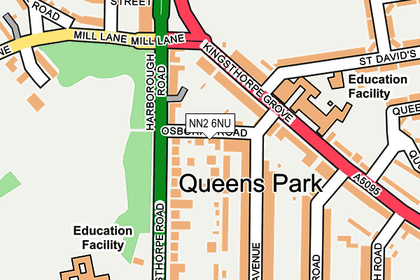 NN2 6NU map - OS OpenMap – Local (Ordnance Survey)