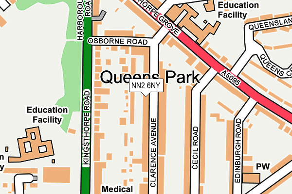 NN2 6NY map - OS OpenMap – Local (Ordnance Survey)