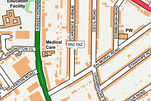 NN2 6NZ map - OS OpenMap – Local (Ordnance Survey)