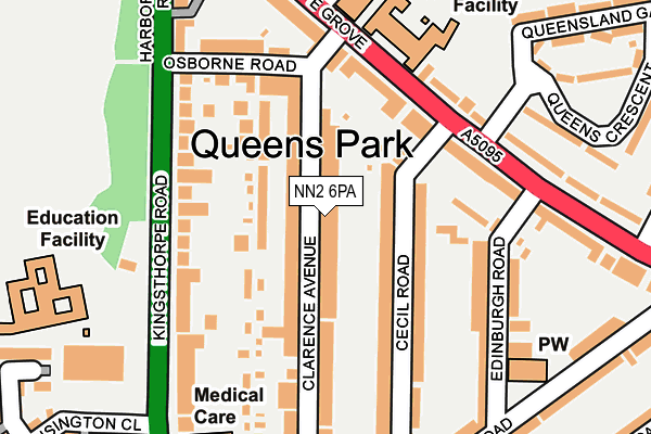 NN2 6PA map - OS OpenMap – Local (Ordnance Survey)