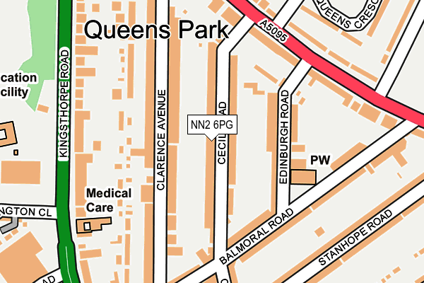 NN2 6PG map - OS OpenMap – Local (Ordnance Survey)