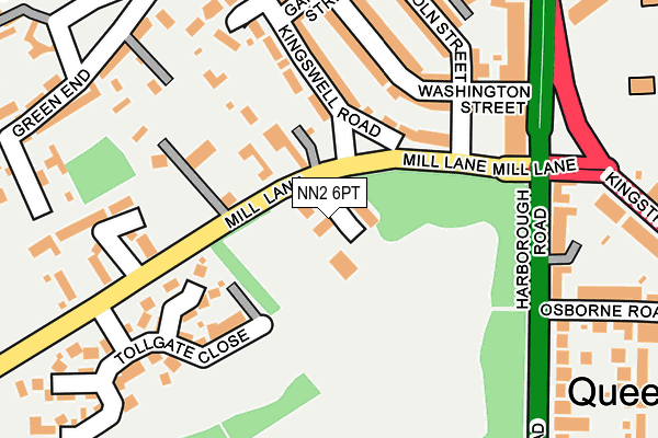 NN2 6PT map - OS OpenMap – Local (Ordnance Survey)
