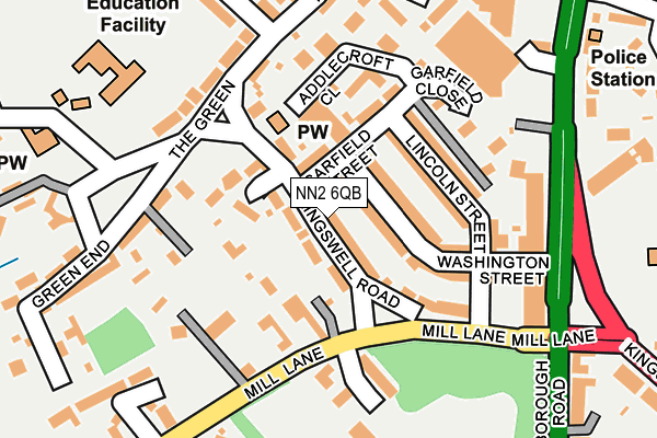 NN2 6QB map - OS OpenMap – Local (Ordnance Survey)