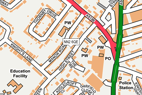 NN2 6QE map - OS OpenMap – Local (Ordnance Survey)