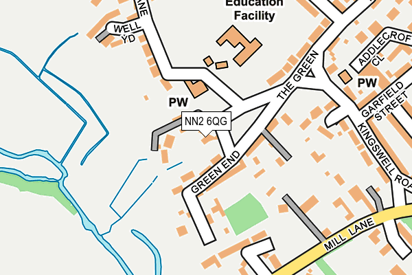 NN2 6QG map - OS OpenMap – Local (Ordnance Survey)