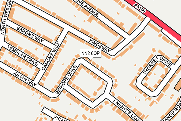 NN2 6QP map - OS OpenMap – Local (Ordnance Survey)