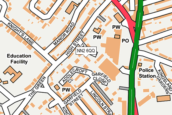 NN2 6QQ map - OS OpenMap – Local (Ordnance Survey)