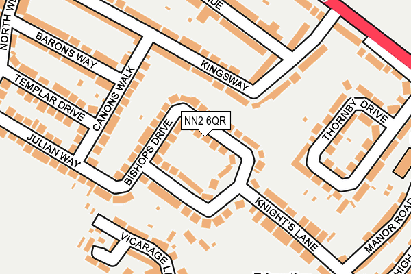 NN2 6QR map - OS OpenMap – Local (Ordnance Survey)
