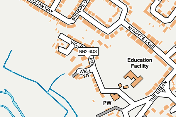 NN2 6QS map - OS OpenMap – Local (Ordnance Survey)