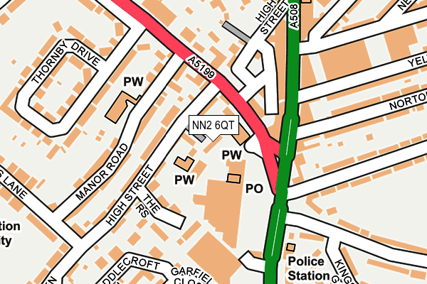 NN2 6QT map - OS OpenMap – Local (Ordnance Survey)