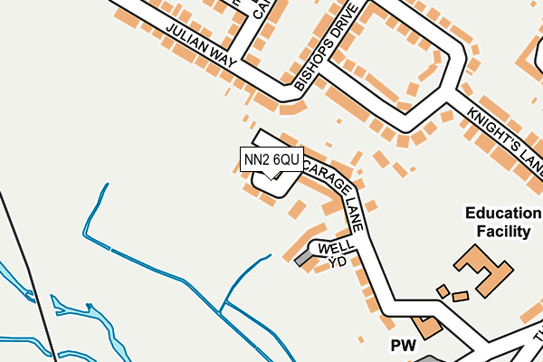 NN2 6QU map - OS OpenMap – Local (Ordnance Survey)