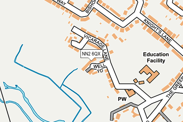 NN2 6QX map - OS OpenMap – Local (Ordnance Survey)