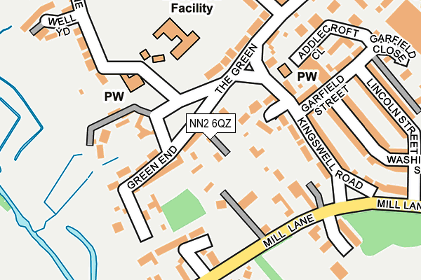 NN2 6QZ map - OS OpenMap – Local (Ordnance Survey)